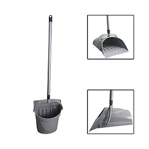 Pá De Lixo Com Alça Articulável Cabo Longo