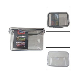 Pote Trava Mais Cristal Retangular 4L