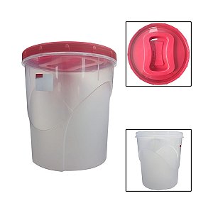 Pote Redondo Tampa Rosca Clic 7,6L