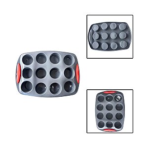 Forma 12 Cupcakes Silicone Antiaderente