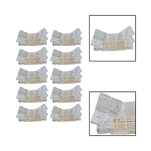 Kit com 10 peças de Emenda para Fita LED 10mm