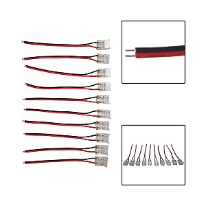 Kit Com 10 Peças de Conector Fita 10MM