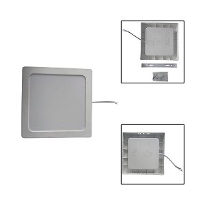 Painel Led Sobrepor Quadrado 12W 5,7 X 5,7 Luz Branca Fria