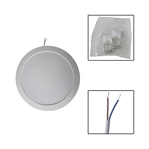 Painel Led Embutir Redondo 24W 28,5 X 28,5 Luz Branca Fria