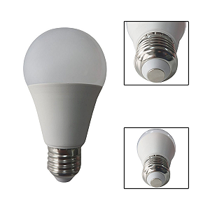 Lâmpada Led Branca Fria 12W Bivolt Bulbo A Base E27