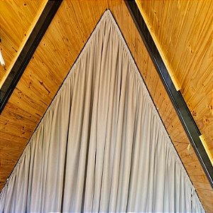 CORTINA SOB MEDIDA PARA CABANA E POUSADA
