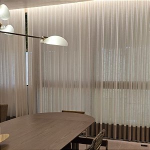 CORTINA PARA LIVING COM BARRADO