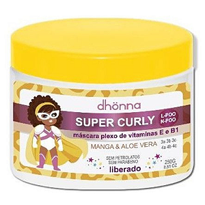 Máscara Infantil Super Curly 300g - Dhonna | Nutrição profunda para cachinhos macios e hidratados