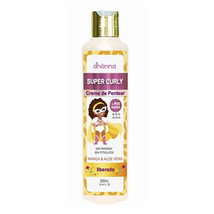 Creme de Pentear Infantil Super Curly 300mL - Dhonna | Cachos Saudáveis e Hidratados para Crianças