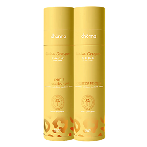 Duo Crespos Creme de Pentear E Gel Creme - Dhonna | Duo Ideal para Crespos Definidos e Hidratados