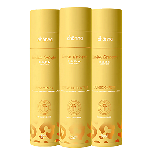Trio Crespos Shampoo, Condicionador e Creme De Pentear - Dhonna | Nutrição e Definição para Crespos