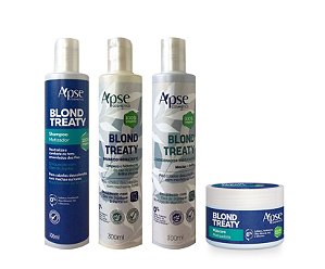 Kit 2 Shampoo Condicionador e Máscara Blond Treaty - 4 Pd Apse