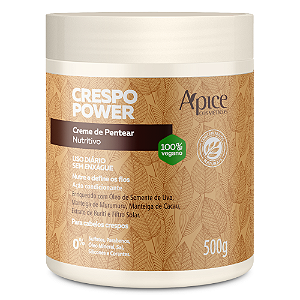 Creme De Pentear Crespo Power 500g - Apice Cosméticos | Hidratação Nutritiva e  Definição de Longa Duração