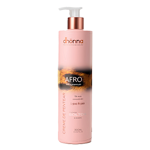 Leave-in Afro 4abc Cachos Soltos Premium 300ml - Dhonna | Nutrição hidratação intensa, cachos soltos e definidos