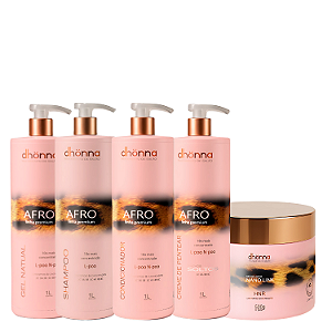 Kit Profissional Afro 4c - Dhonna | Nutrição, Definição e Proteção de Alta Performance