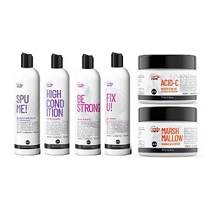 Kit Completo Hidratação - Curly Care |  Tratamento Antiporidade e Definição Mais Bonita