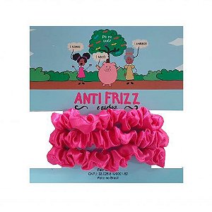 Xuxinhas de Cetim Pink 3un - Anti Frizz