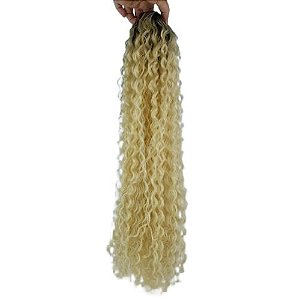 Rabo de Cavalo Loiro 80cm Cacheado - Bio Fibra