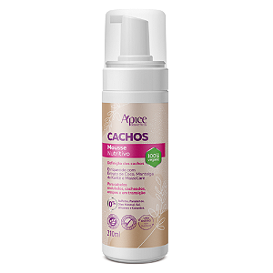 Mousse Capilar Nutritivo Cachos 210mL - Apice | Definição, Nutrição e Proteção Térmica
