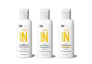 Trio Mix de Óleos Linha N 60mL - Curly Care | Antiporosidade, Brilho e Nutrição Intensa