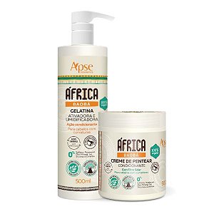 Duo Creme de Pentear e Gelatina África Baobá 500mL - Apice Cosméticos