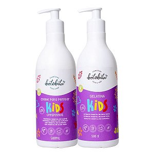 Duo Kids Creme de Pentear Crespinhos e Gelatina 500mL - BetoBita