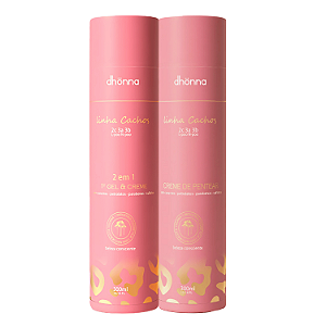 Duo Creme de Pentear e Gel Creme Cachos 300mL - Dhonna | Duo Essencial para Cachos Incríveis