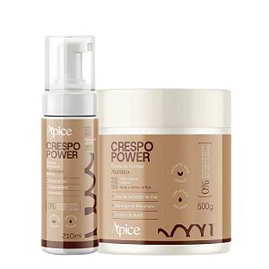 Duo Creme de Pentear 500g e Mousse Crespo Power - Apice Cosméticos