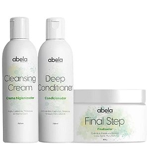Trio Final Step, Shampoo, Condicionador - Abela Cosmetics |  Hidratação profunda, definição dos cachos