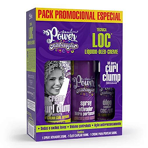 Kit Texturizações Curl Clump (Tesourinha) Soul Power - Técnica LOC