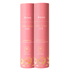 Duo Shampoo e Condicionador Cachos 300mL - Dhonna | Hidratação e nutrição para cachos macios e soltos