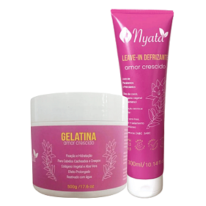 Duo Leave In e Gelatina Amor Crescido 500g - Nyata