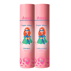 Duo Super Wavy Shampoo e Condicionador 300mL - Dhonna | Cabelos nutridos, macios e cheios de vida