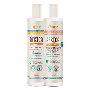 Co Wash e Condicionador África Baobá 300mL - Apice | Cabelos nutridos, definidos e radiantes desde a limpeza