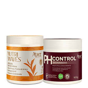 Duo de Tratamento Antiporosidade Nutri Waves e Ph Control 500g - Apice Cosméticos