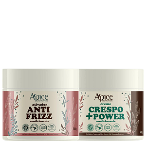 Duo Ativador ANTI FRIZZ e Crespo +Power 500g - Apice Cosméticos