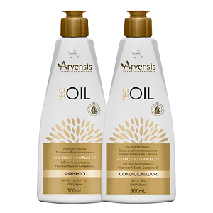 Duo Shampoo e Condicionador Tec Oil 300g - Arvensis Professional | Limpeza Suave e Nutrição Profunda