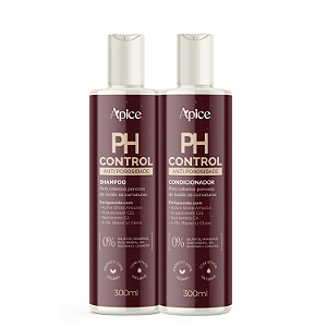 Duo Shampoo e Condicionador PH Control 300mL - Apice | Limpeza Profunda e Combate à Porosidade