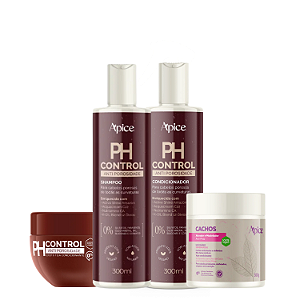 Kit PH Control + Ativador de Cachos 500g - Ápice | Reparação e Definição Total