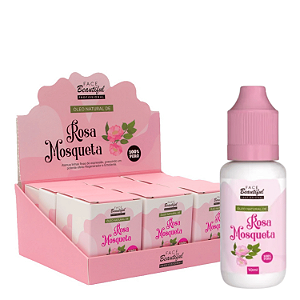 Box Óleo Natural de Rosa Mosqueta Anti-Idade 12 unidades 10mL - Face Beautiful |  Prevenção de Estrias, Manchas e Rugas