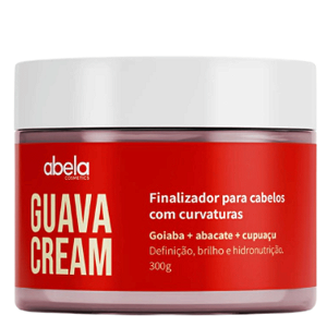 Finalizador Guava Cream 300g - Abela | Cachos Definidos, Nutrição, Brilho, Vegano e Liberado para Low Poo