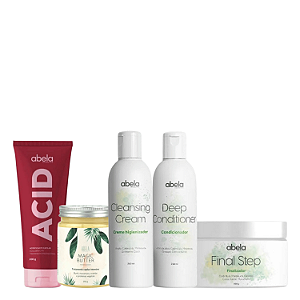 Kit Abela Completo + Magic Butter + Acid - Abela Cosmetics | Hidratação, Nutrição e Brilho Capilar