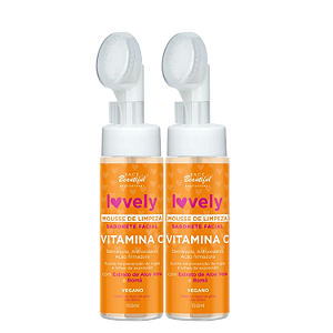 Duo 2x Sabonete Facial Mousse Espuma de Limpeza Vitamina C 150ml – Face beautiful | Limpeza Profunda, Hidratação, Skinca