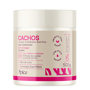 Ativador e Modelador Anti-Frizz Cachos Essence 500g - Apice | Definição, Controle do Frizz e Hidratação