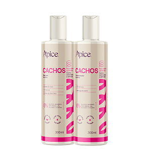 Duo Shampoo e Condicionador Cachos Essence 300ml - Apice | Cachos Limpos com Toque de Seda