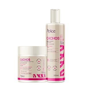Duo Ativador de Cachos e Gelatina Cachos Essence 300mL - Apice | Definição Prolongada e com Brilho