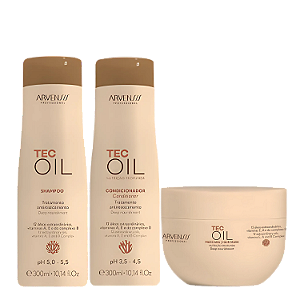 Trio Tec Oil 300g - Arvensis Professional | Nutrição, Hidratação e Reparação de Fios Danificados