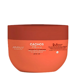 Máscara Capilar 2x1 Cachos Naturais 300g -Arvensis | Tratamento e Leave-in com Definição