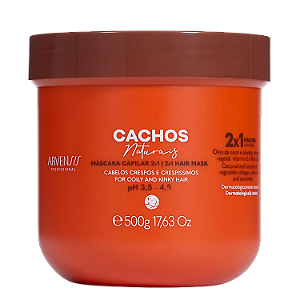 Máscara Capilar 2x1 Cachos Naturais 500g -Arvensis | Tratamento e Leave-in com Definição