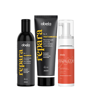 Kit Abela Repara Completo – Hidratação e Reconstrução Profunda para Cabelos Cacheados